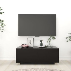 Móvel de TV 100x35x40 cm derivados de madeira preto