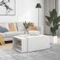 3 pcs conjunto de mesas de centro 60x60x38 cm branco brilhante