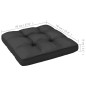 2 pcs conjunto lounge para jardim com almofadões pinho maciço