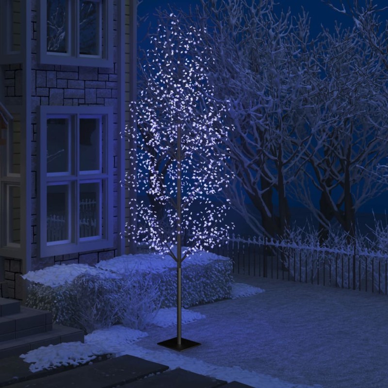 Árvore de Natal 1200 luzes LED flor cerejeira luz azul 400 cm-Luzes de Natal-Home Retail