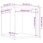 Mesa de apoio derivados de madeira cinzento cimento