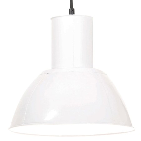 Candeeiro suspenso redondo 25 W 28,5 cm E27 branco