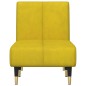 Chaise longue veludo amarelo