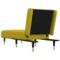 Chaise longue veludo amarelo