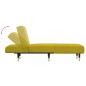 Chaise longue veludo amarelo