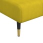 Chaise longue veludo amarelo