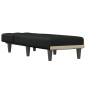 Chaise longue tecido preto