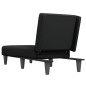 Chaise longue tecido preto