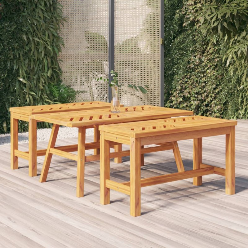 Mesa de centro 100x50x45 cm madeira de acácia maciça-Mesas de jardim-Home Retail