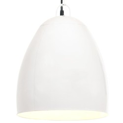 Candeeiro teto industrial redondo 25 W 42 cm E27 branco