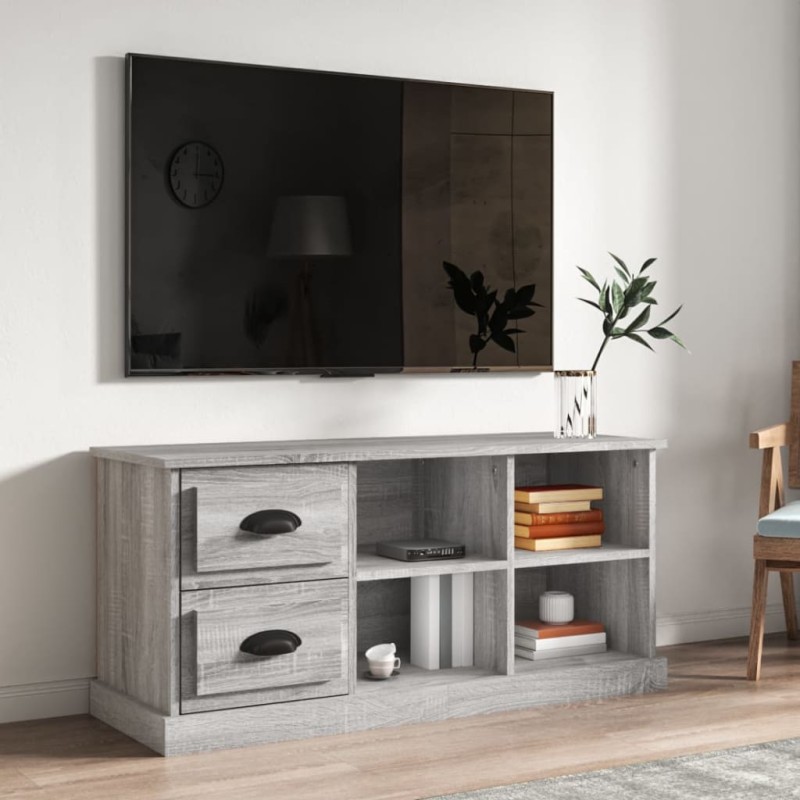 Móvel de TV 102x35,5x47,5 cm derivados de madeira cinza sonoma-Móveis de TV-Home Retail