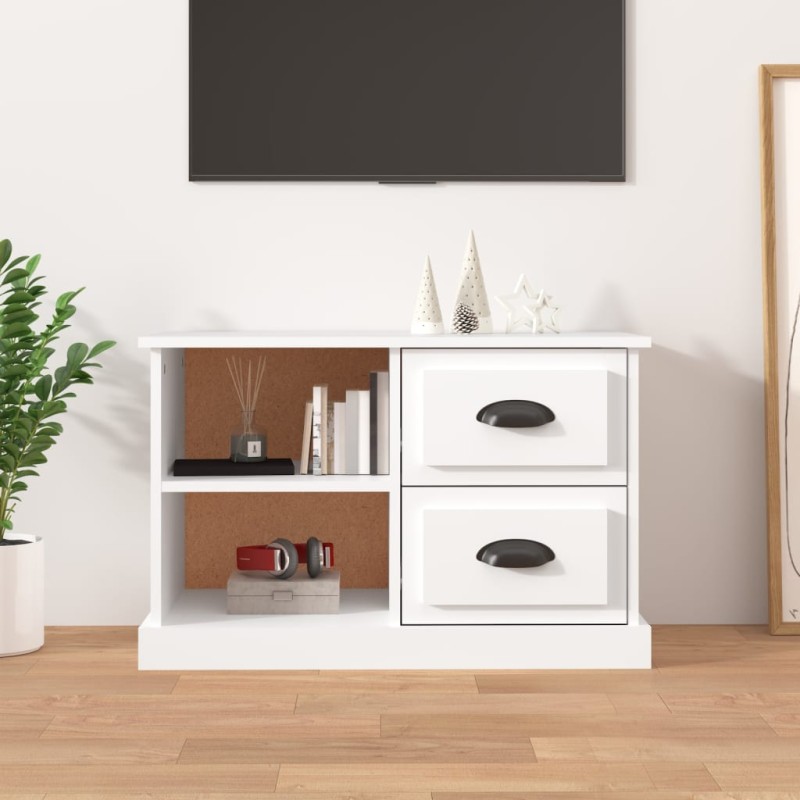 Móvel de TV 73x35,5x47,5 cm derivados de madeira branco-Móveis de TV-Home Retail