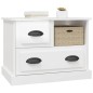 Mesa de cabeceira 60x39x45 cm branco brilhante