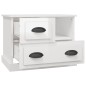 Mesa de cabeceira 60x39x45 cm branco brilhante