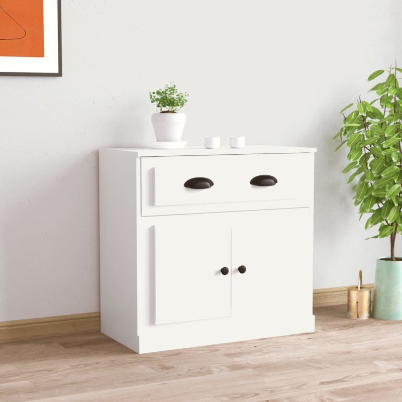 Aparador 70x35,5x67,5 cm derivados de madeira branco-Aparadores-Home Retail