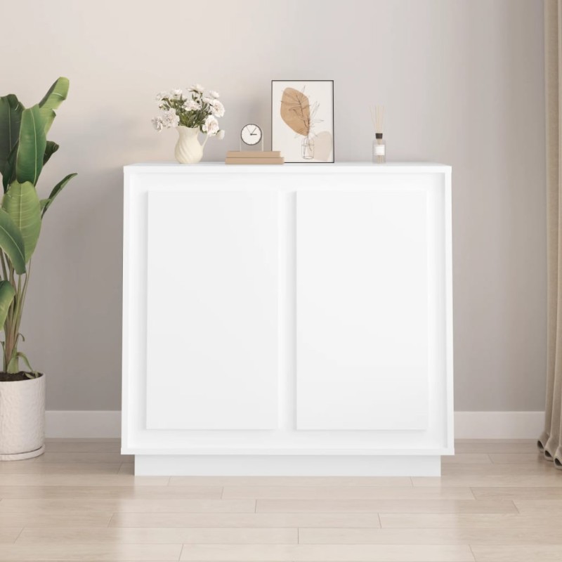 Aparador 80x34x75 cm derivados de madeira branco-Aparadores-Home Retail