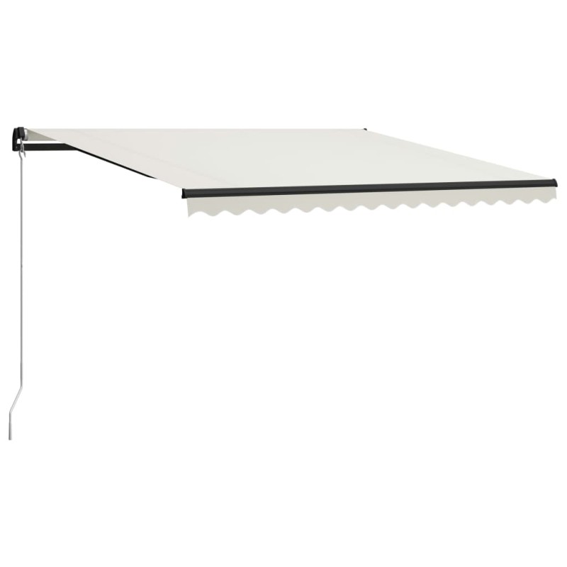 Toldo retrátil manual 400x300 cm cor creme-Toldos para janelas e portas-Home Retail