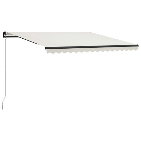 Toldo retrátil manual 400x300 cm cor creme