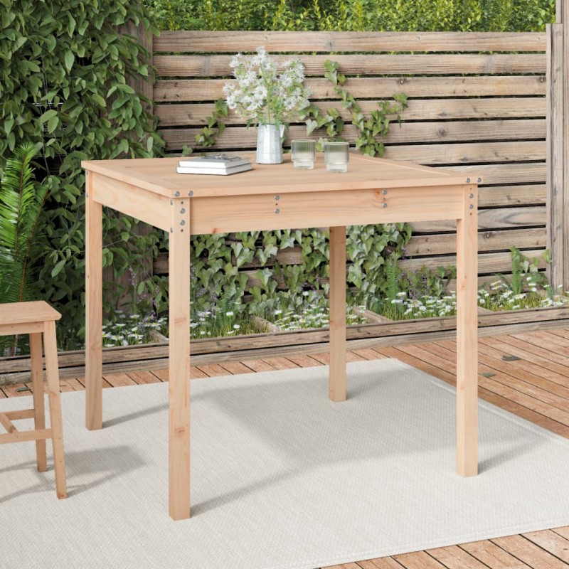 Mesa de jardim 82,5x82,5x76 cm madeira de pinho maciça-Mesas de jardim-Home Retail