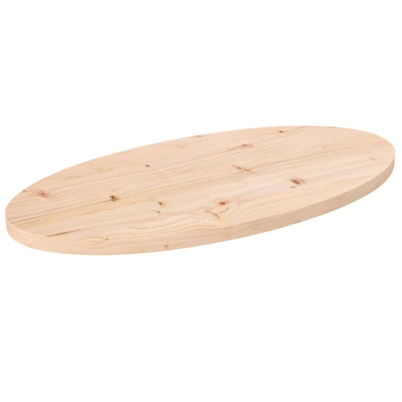 Tampo de mesa oval 60x30x2,5 cm madeira de pinho maciça-Tampos de mesa-Home Retail