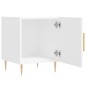 Mesa de cabeceira 2 pcs 40x40x50 cm derivados de madeira branco