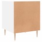 Mesa de cabeceira 2 pcs 40x40x50 cm derivados de madeira branco