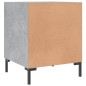 Mesa cabeceira 2pcs 40x40x50 cm derivados madeira cinza cimento