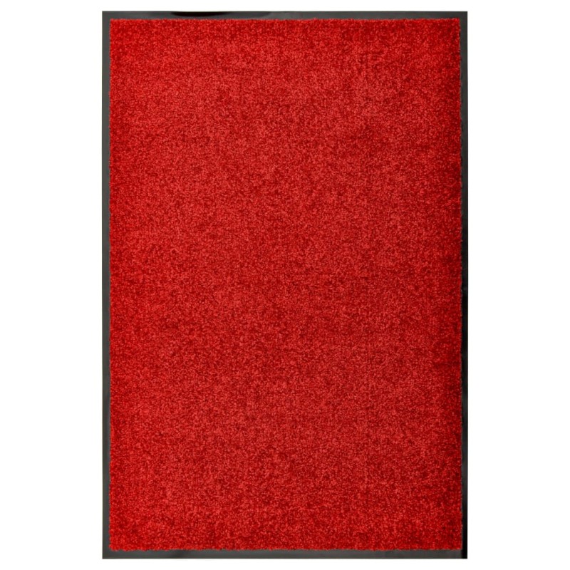 Tapete de porta lavável 60x90 cm vermelho-Capachos-Home Retail