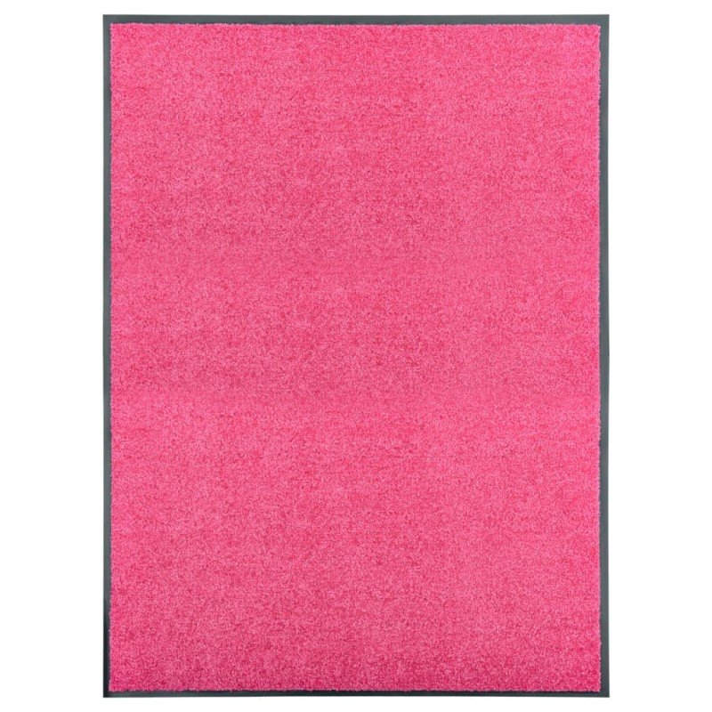 Tapete de porta lavável 90x120 cm rosa-Capachos-Home Retail