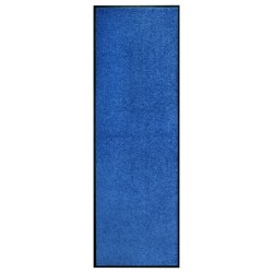 Tapete de porta lavável 60x180 cm azul