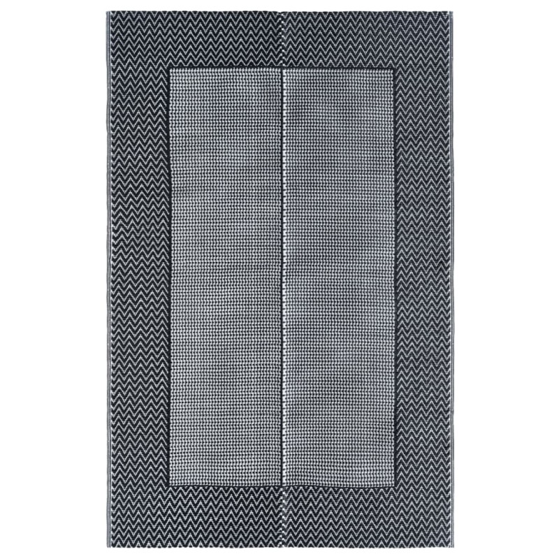 Tapete de exterior 160x230 cm PP cinzento-Mantas para uso ao ar livre-Home Retail