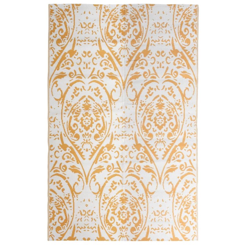 Tapete de exterior 190x290 cm PP laranja e branco-Mantas para uso ao ar livre-Home Retail