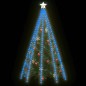 Cordão de luzes árvore de Natal 400 luzes LED 400 cm azul