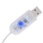 Luzes luas e estrelas c/ controlo remoto 138 LEDs branco frio