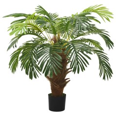 Palmeira cica artificial com vaso 90 cm verde