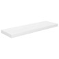 Prateleiras de parede suspensas 4 pcs 80x23,5x3,8cm MDF branco