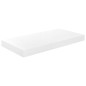 Prateleiras de parede suspensas 4 pcs 50x23x3,8cm MDF branco