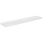 Prateleiras de parede suspensas 2 pcs 120x23,5x3,8cm MDF branco