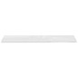 Prateleiras de parede suspensas 2 pcs 120x23,5x3,8cm MDF branco