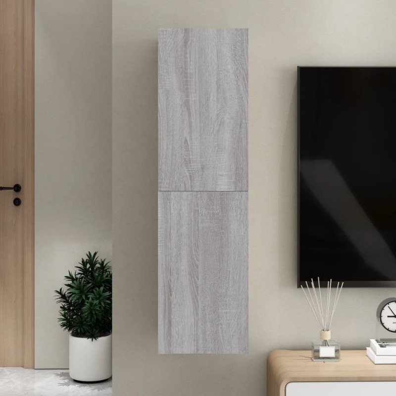 Móvel para TV de parede 30,5x30x110 cm cinzento sonoma-Móveis de TV-Home Retail