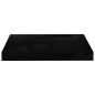 Prateleiras de parede suspensas 2 pcs 40x23x3,8cm MDF preto