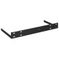 Prateleiras de parede suspensas 2 pcs 40x23x3,8cm MDF preto