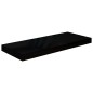 Prateleiras de parede suspensas 2 pcs 60x23,5x3,8 cm MDF preto