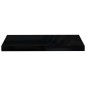 Prateleiras de parede suspensas 2 pcs 60x23,5x3,8 cm MDF preto