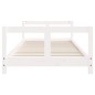 Estrutura de cama infantil 80x200 cm pinho maciço branco