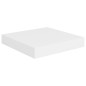 Prateleiras de parede suspensas 2 pcs 23x23,5x3,8cm MDF branco