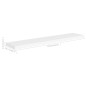 Prateleira de parede suspensa 120x23,5x3,8 cm MDF branco