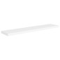 Prateleiras de parede suspensas 4 pcs 120x23,5x3,8cm MDF branco