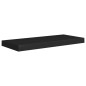 Prateleiras de parede suspensas 4 pcs 60x23,5x3,8 cm MDF preto