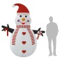 Boneco de neve insuflável com luzes LED 250 cm